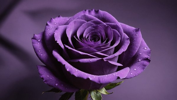 La rose violette : un symbole d'amour et de royauté